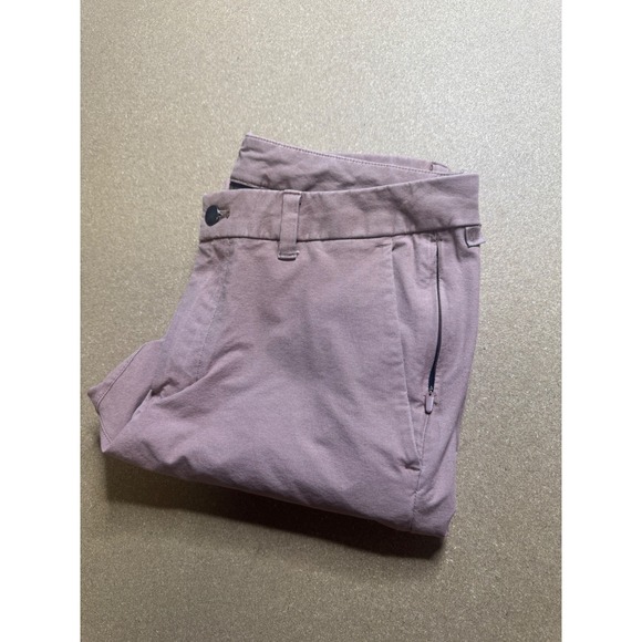 Lululemon ABC Men's‎ Tech Canvas Pants Size 32 Mauve Comfort Workwear Casual